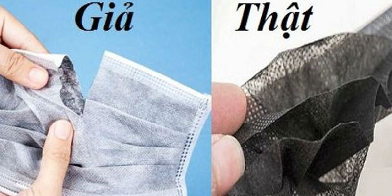 Phân biệt khẩu trang thật và giả