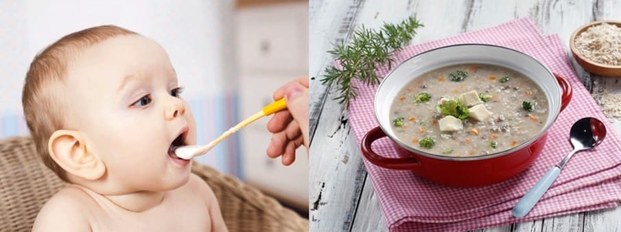 Thực đơn ăn dặm cho bé 7 tháng