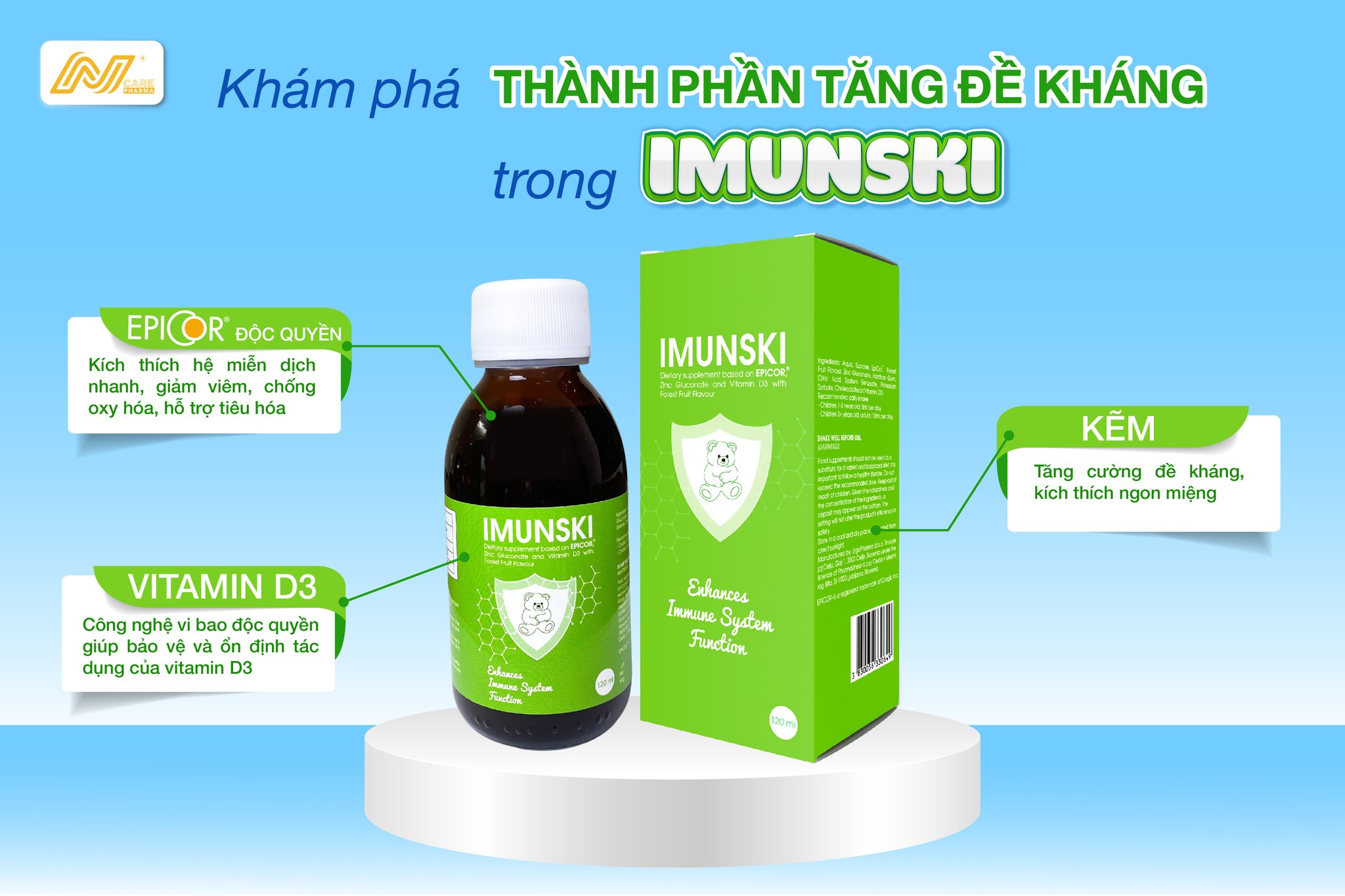 Tăng đề kháng IMUNSKI 